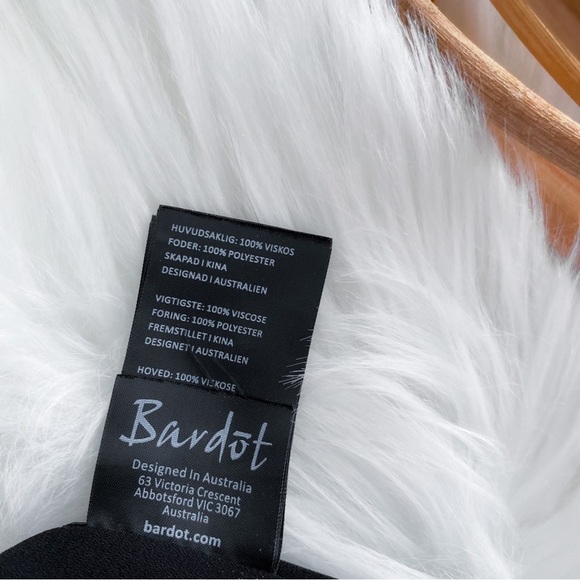 Bardot Strapless Iridescent Polka Dot Mini Length  Dress Corset Front US 6 - Picture 9 of 15